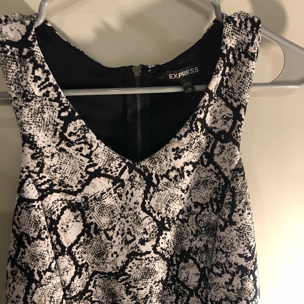 Snake print crop top